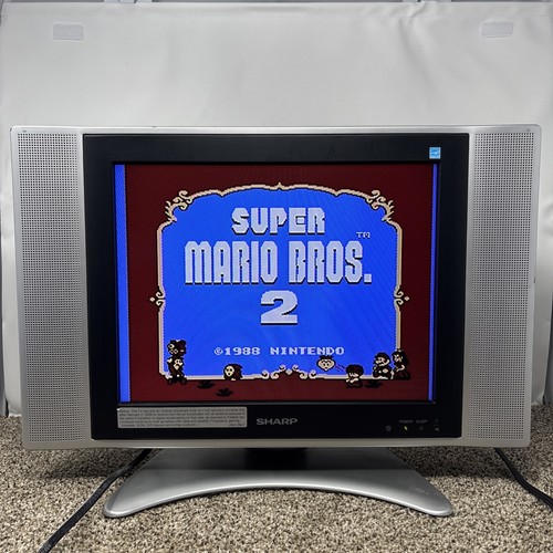 Sharp LC-15SH6U LCD TV SD Retro Games 480i 480p Tested Working 15"