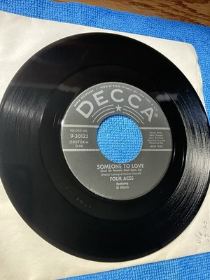Four Aces Someone To Love / Written On The Wind 45 Decca 9-30123