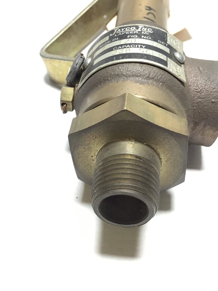Jayco T2D Safety Relief Valve 1/2" In 175PSIG 338SCFM - Image 3 of 4