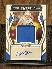 WILL DISSLY 2025 CERTIFIED PRO MATERIALS DUAL AUTOGRAPH JERSEY RELIC PATCH AUTO!