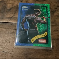 /199 2025 Topps Chrome Marvel - #34 Killmonger - Blue & Green Shimmer Refractor
