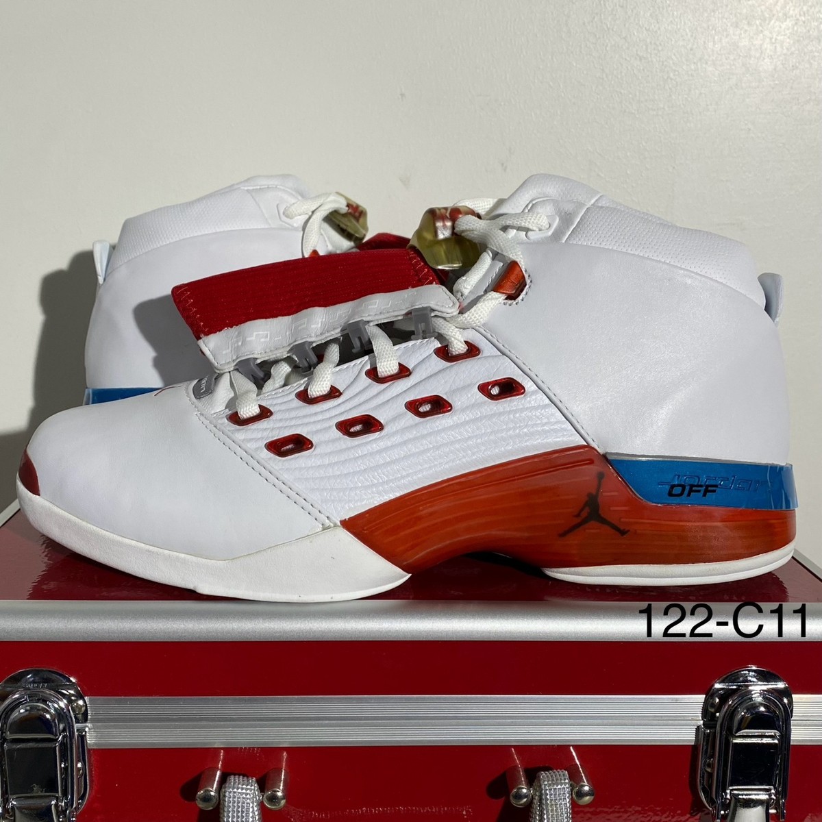 Size 12 - Jordan 17 OG White Varsity Red 302720-161 Ships Fast! | eBay