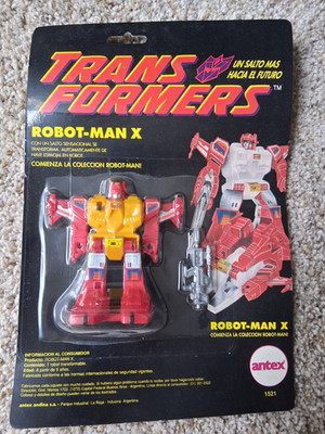 Transformers G2 Robot-Man X Antex Argentina Generation 2 MOC sealed.