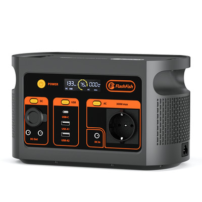 FlashFish E103 Tragbare Powerstation 179.2Wh LiFePO4 300W AC230V 60W USB-C