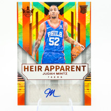 Judah Mintz (RC) 2024-25 Court Kings Heir Apparent Amber Auto /75 76ers #HA-JUD