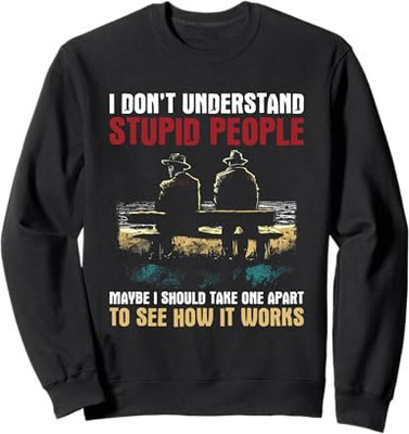 I Don't Understand People Vintage Dumb People Unisex Crewneck Sweatshirt
