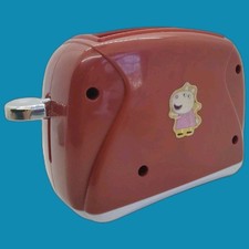 Play Pretend Toaster Pop Up Kitchen Appliance Red  Silver Working