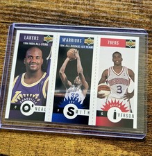 1996 Upper Deck Minis Shaq/Joe Smith/Allen Iverson Rookie Card #M132 M117 M152. rookie card picture