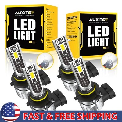 9005 9006 LED Headlight Super Bright Bulbs Kit 6500K White 36000LM High Low Beam