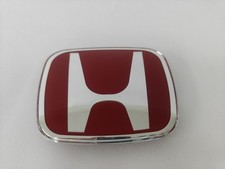 Auto7 For Front Rear Emblem 2006-2011 Honda Civic Coupe Jdm Red H Type Ex Si