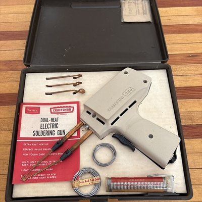 #ad Vintage Sears Craftsman 200 Single and Dual Heat Soldering Gun NOS Never Used $29.95