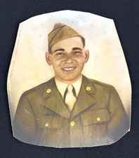 WWII US Army Enlisted Portrait Photo