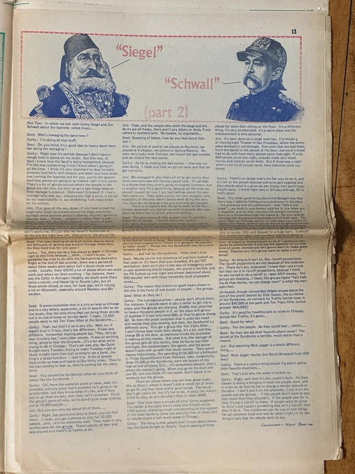 Vintage 1971 Chicago Seed Underground Newspaper Vol. 6 No. 5 Psychedelic Art - Image 3 of 4