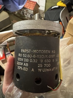 Papst Außenläufer Motor Typ RO 52.80-6-113D/K-B197