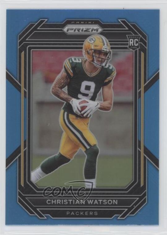 2022 Panini Prizm Rookies Light Blue Prizm Christian Watson #314 16if