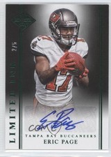 2014 Panini Limited Limited INK Emerald 2/5 Eric Page #LI-EP Auto 4t0