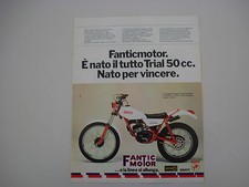 advertising Pubblicità 1979 MOTO FANTIC 330 TRIAL 50 cc