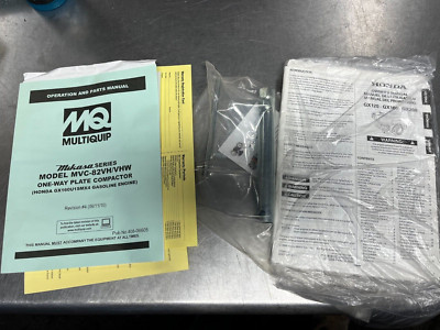 MultiQuip Mikasa Series Model MVC-82VH/VHW PLATE TAMPER OPERATORS & PARTS Manual