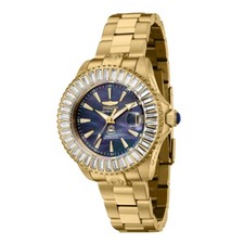 NEW INVICTA 44319 LIMITED AUTOMATIC GOLD TONE DIVER 300M STEEL WATCH 38MM MOP