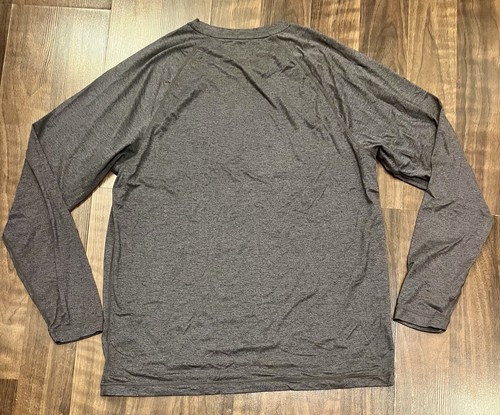 Rhone Reign Langarm Performance Shirt Herren Large meliert grau Stretch Active - Bild 4 von 5