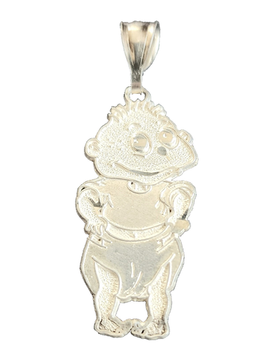 Rugrats 925 Sterling Silver "Tommy Pickles" Pendant 1990s Vintage Collectible - 第 1/4 張圖片