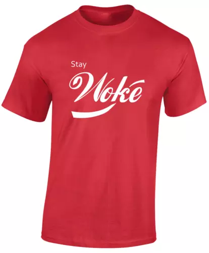 Stay Woke Funny Joke Design Top Comedy Sarcastic New Unisex T-Shirt - Picture 9 of 11