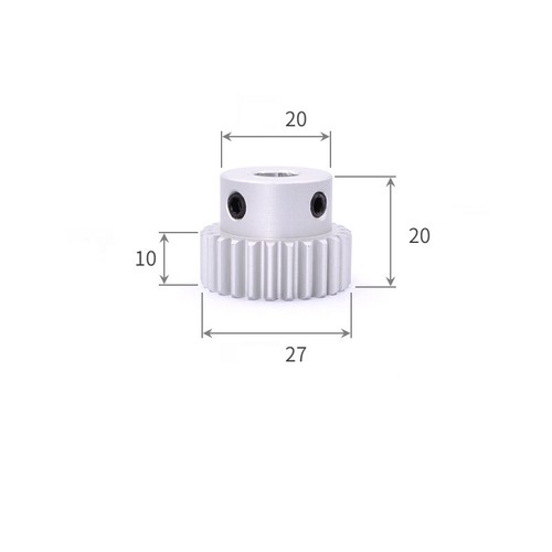 1 Modul Aluminiumlegierung Stirnrad 12-60 Zähne 4mm-16mm Bohrung Ritzel Motor Gear - Bild 20 von 30
