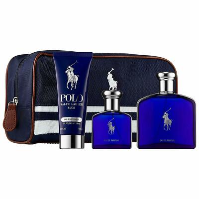 Fragrance Polo Blue Set Polo Blue By Ralph Lauren 4pc Set EDP Body