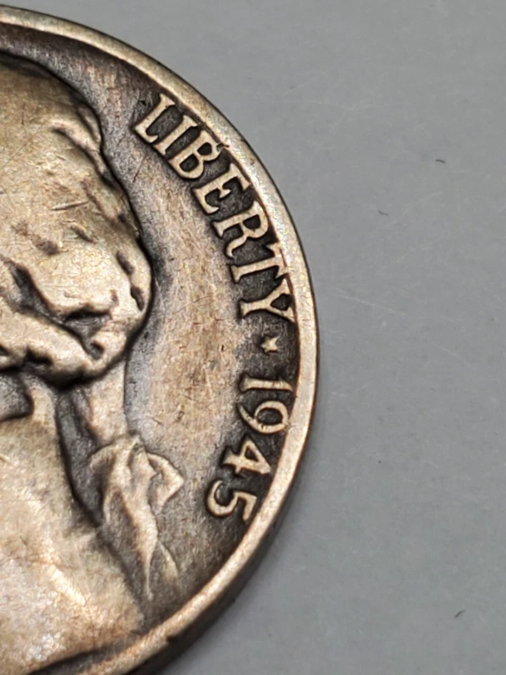 1945 P Jefferson War Nickel ERROR Coin - Image 3 of 4