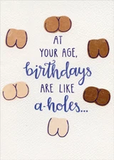 Designer Greetings Like A-Holes Funny / Humorous Risque Birthday Card