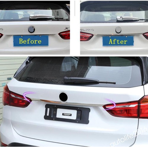 Accessories Rear Trunk Tailgate Up Door Strip Cover Trims For BMW X1 2016 - 2021 - Picture 4 of 10