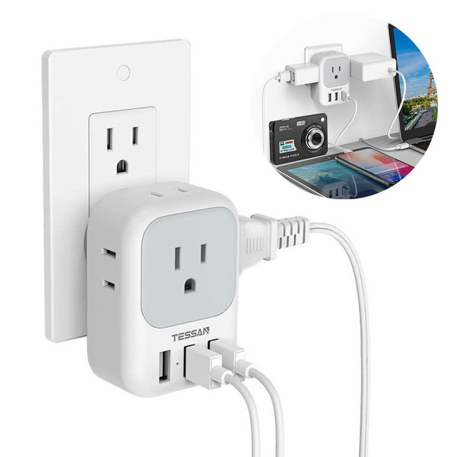 iHome Power Reach Wall Mounting Multi Plug Outlet Extender
