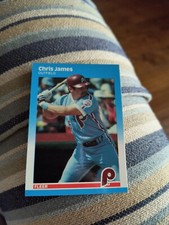 CHRIS JAMES 1987 FLEER UPDATE GLOSSY #U-50 FREE SHIPPING