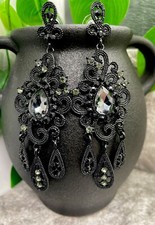 3  Black-tone Earring Set Boho Bead Retro Drop Dangle New Free Ship B1382