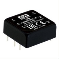 Meanwell RDDW20G-15, Dc Dc-Wandler Modul-Serie, 18-75V:+ -15V + - 666Ma 20W