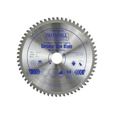 Image of Faithfull FAIZ21660ATB TCT Cross Cut Mitre Saw Blade 216 x 30mm x 60T NEG