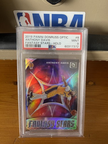 Anthony Davis 2019-20 Panini Donruss Optic PSA 9 Fantasy Stars Holo #8