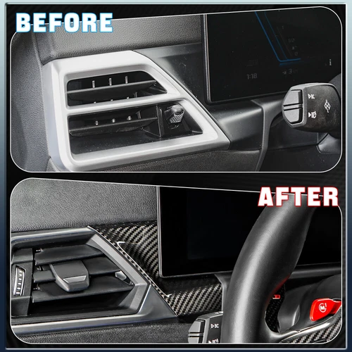 LHD/RHD Dry Carbon Fiber Dashboard Panel Cover For BMW 3 Series G20 M2 G87 2023+ - Picture 6 of 8