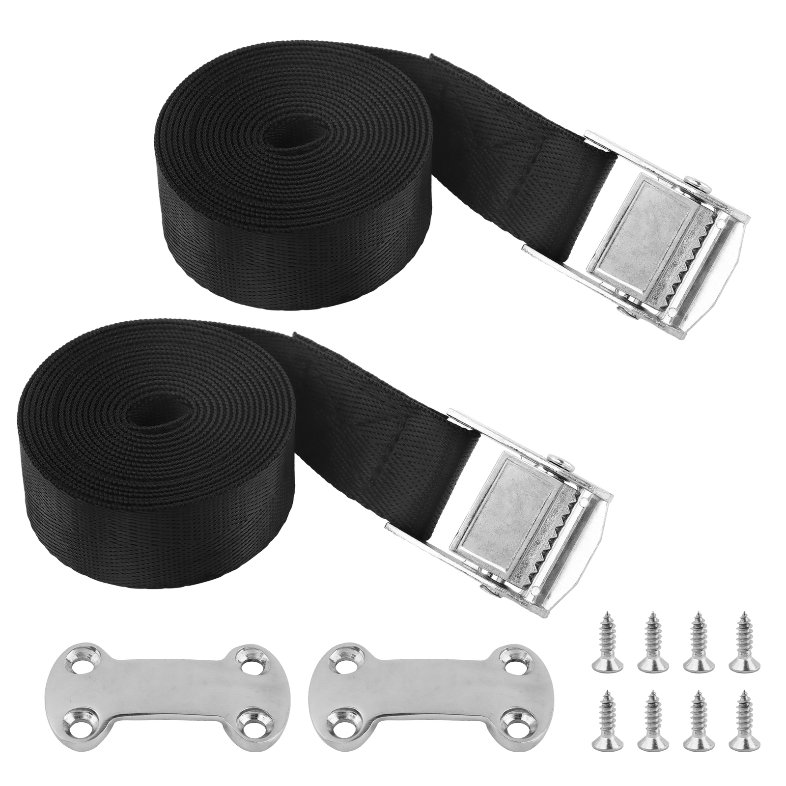 For Marine Cooler Tie Down Strap Set Heavy Duty Stainless Steel Deck