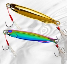5Pcs Metal Jig Lure Shore Spoon Jigging Bass ...