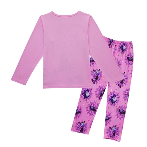 2pcs Kids Vampirina Pyjamas Set Cosplay Costume Long Sleeve T-shirt+Pants Outfit - Picture 4 of 12