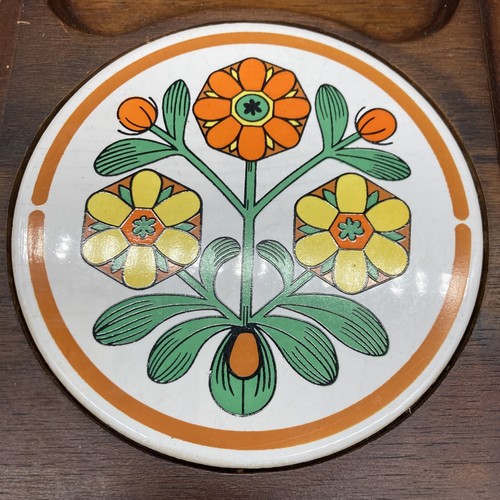 VTG Himark Japan Cheese board chareuterie with chain attached knife - Picture 2 of 7