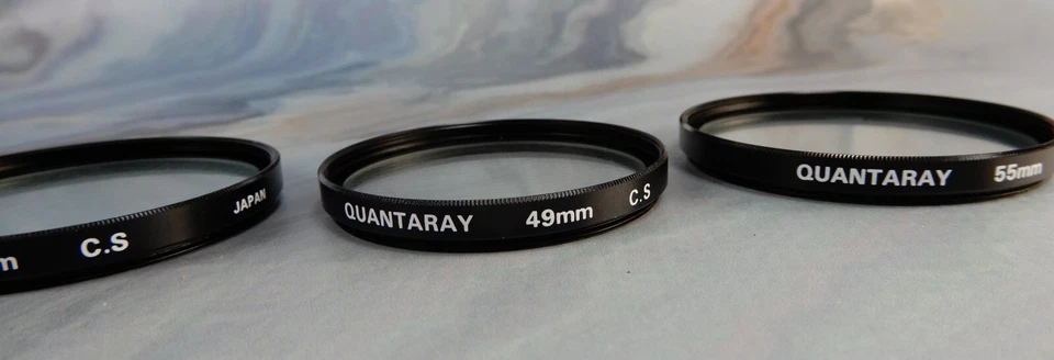 4 Quantaray Lens ( 49mm C.S  - 55mm DIFF_ 55mm C.S-52mm QMC-1A ) Japan As Is - Image 4 of 4