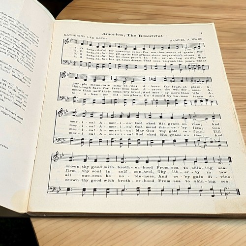 Vintage National 4-H Club Song Book 1954 Paperback Green Piano Cover Sheet Music - Picture 2 of 11