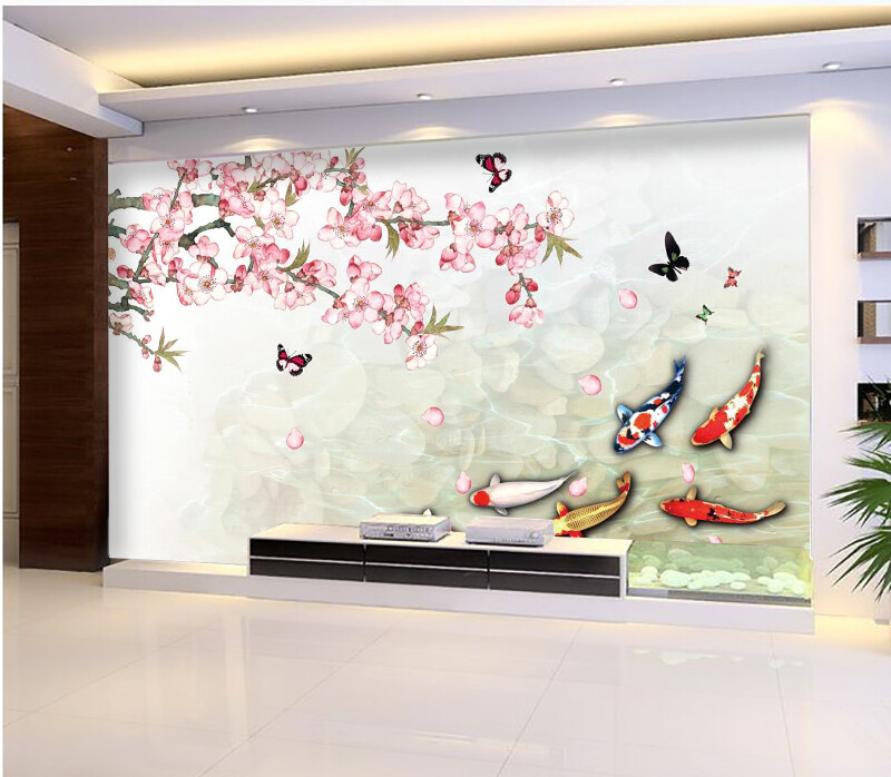 3D Butterfly Flower 1850NA Wallpaper Wall Mural Removable Self-adhesive Fay