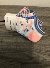 Lucky Brand Kids No Show Socks 5 Pair Shoe Size Children 7-10 NWT