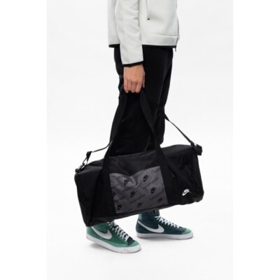nike black heritage duffle bag