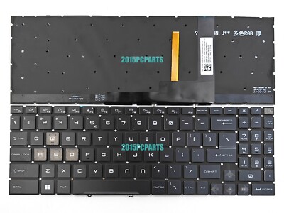New MSI Bravo 17 C7VEK C7VFK C7VFKP D7UDXK D7VEK D7VFKP Keyboard RGB Backlit US