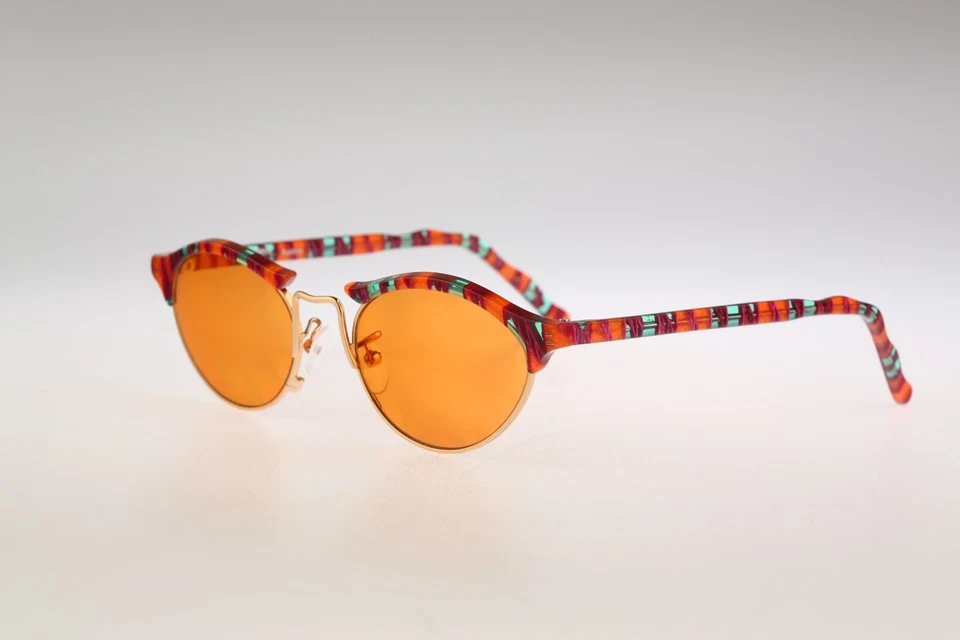 Robert Rudger 0840 137 01, Gafas de sol vintage años 90 coloridas ojo de gato para mujer, nuevas de stock Foto 4 de 4