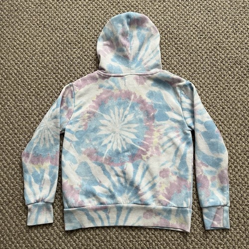 Butter Super Soft Girls Fleece Hoodie - Multi Tie Dye - Small 7 / 8 - Picture 7 of 9